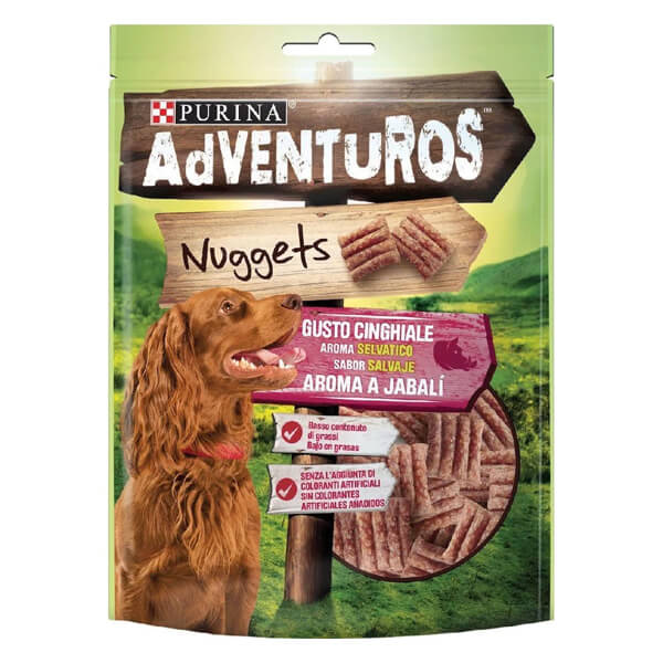 PURINA ADVENTUROS ΣΚΥΛΟΤΡΟΦΗ NUGGETS 90gr. - (ΑΓΡΙΟΧΟΙΡΟΣ)