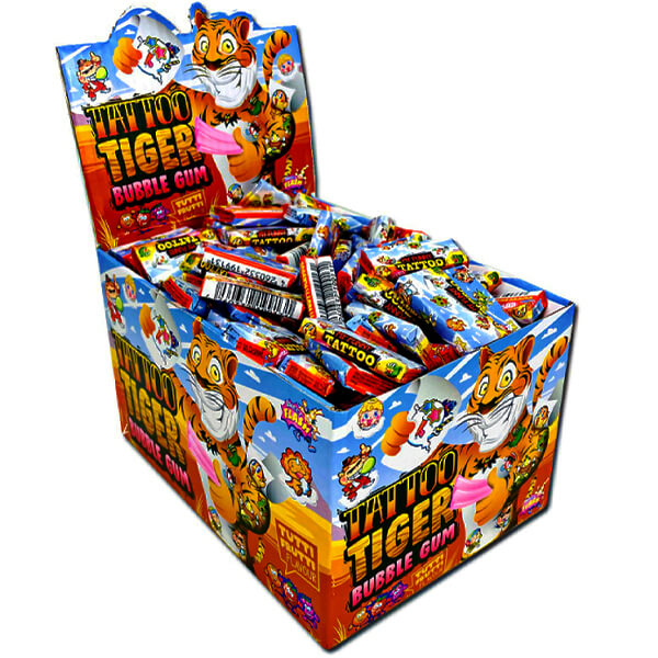 ΤΣΙΧΛΑ ΤΙΓΡΗΣ + ΤΑTΤΟΟ (ΓΕΥΣΗ ΦΡΟΥΤΩΝ) (200x4gr.)