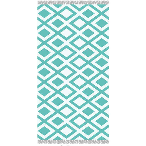 ΠΕΤΣΕΤΑ ΘΑΛΑΣΣΗΣ ΜΕ ΚΡΟΣΙΑ 90x170cm - (ΓΕΩΜΕΤΡΙΚΑ ΣΧΕΔΙΑ) (TOW-23307)