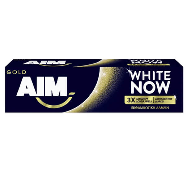 AIM WHITE NOW 75ml - (GOLD) (ΟΔΟΝΤΟΚΡΕΜΑ)