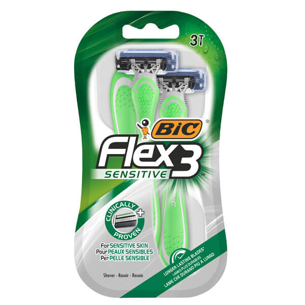 BIC ΞΥΡΑΦΑΚΙΑ FLEX 3 (3τεμ.) - (SENSITIVE)