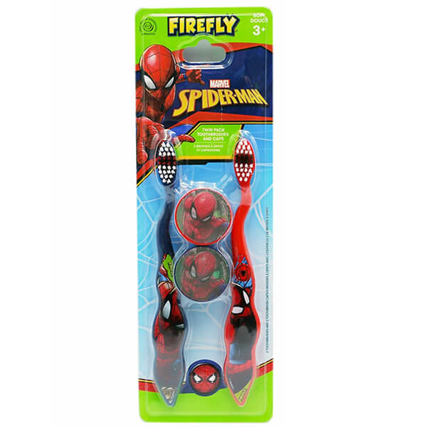 ΟΔΟΝΤΟΒΟΥΡΤΣΑ ΠΑΙΔΙΚΗ ΜΕ ΚΑΠΑΚΙ 2τεμ. - (SPIDERMAN)