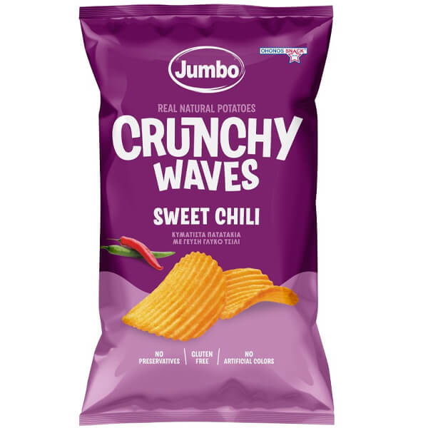 JUMBO CRUNCHY CHIPS 90gr. - (ΓΛΥΚΟ ΤΣΙΛΙ) (χωρίς γλουτένη) (84514)