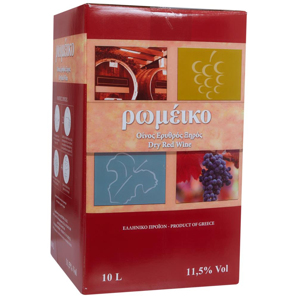 Ρωμέικο Κόκκινο Κρασί Σε Ασκό 10lt