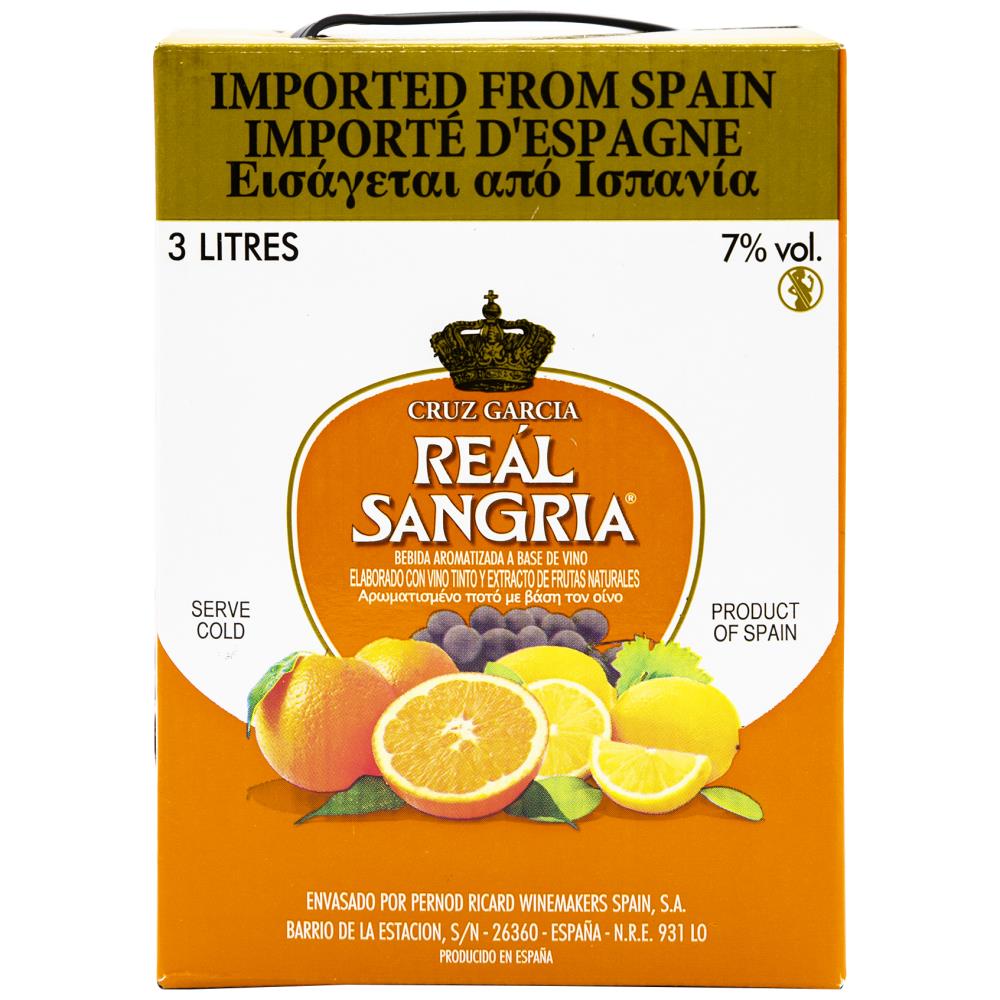 Real Sangria Ισπανίας Ερυθρό Κρασί Σε Ασκό 3lt