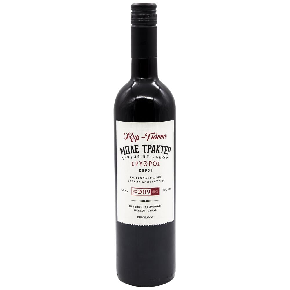 Μπλε Τρακτέρ Κυρ Γιάννη Ερυθρός Οίνος 750ml