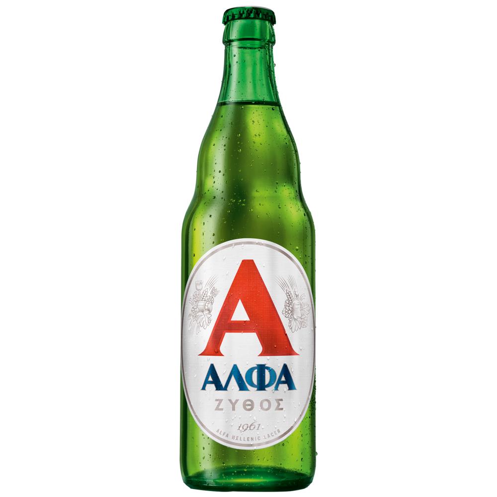 Άλφα Μπύρα Lager Φιάλη (500ml)