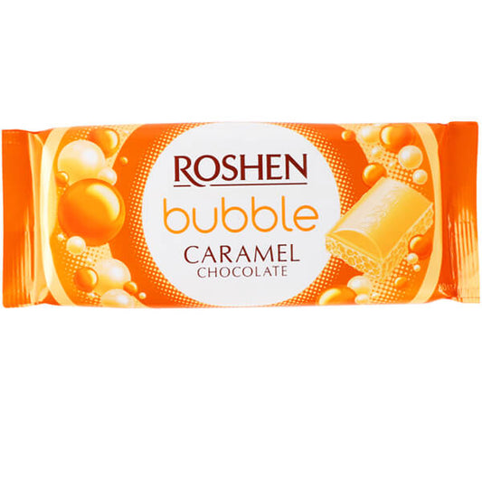 ROSHEN BUBBLE ΣΟΚΟΛΑΤΑ 80gr. - (ΛΕΥΚΗ ΜΕ ΚΑΡΑΜΕΛΑ)