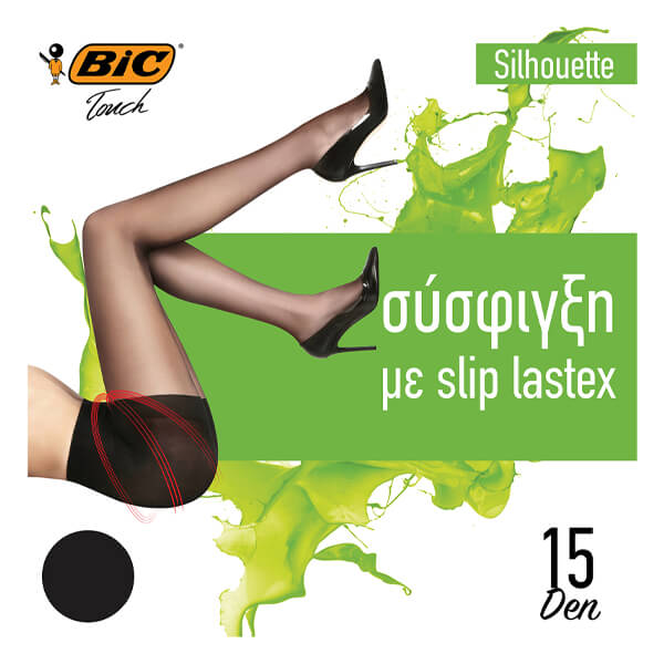 BIC ΚΑΛΣΟΝ SILHOUETTE 15DEN (MEDIUM) - (ΜΑΥΡΟ)