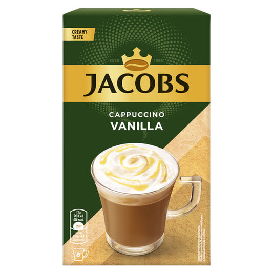 JACOBS STICKS CAPPUCCINO (8τεμ. x 12gr.) - (ΒΑΝΙΛΙΑ)