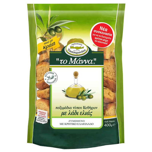 ΤΟ ΜΑΝΝΑ ΠΑΞΙΜΑΔΙΑ ΛΑΔΙΟΥ 400gr.