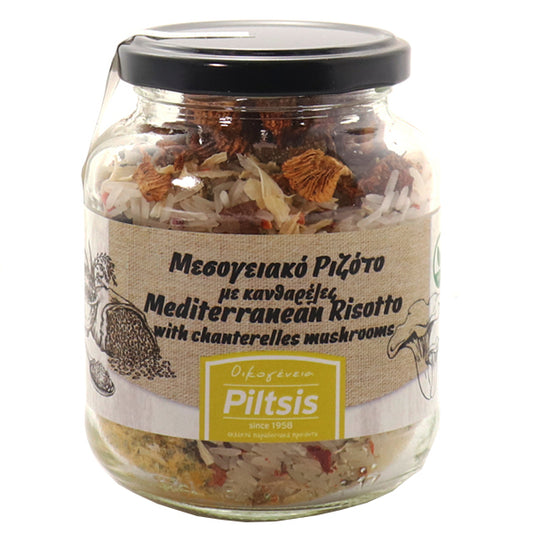 PILTSIS ΜΕΣΟΓΕΙΑΚΟ ΡΙΖΟΤΟ ΜΕ ΚΑΝΘΑΡΕΛΕΣ 200gr