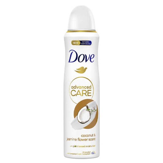 DOVE DEO SPRAY ADVANCED 150ml - (COCONUT & JASMINE FLOWER)
