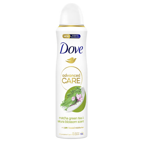 DOVE DEO SPRAY ADVANCED 150ml - (MATCHA GREEN TEA & SAKURA BLOSSOM)