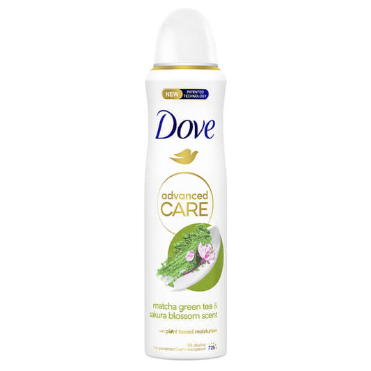 DOVE DEO SPRAY ADVANCED 150ml - (MATCHA GREEN TEA & SAKURA BLOSSOM)