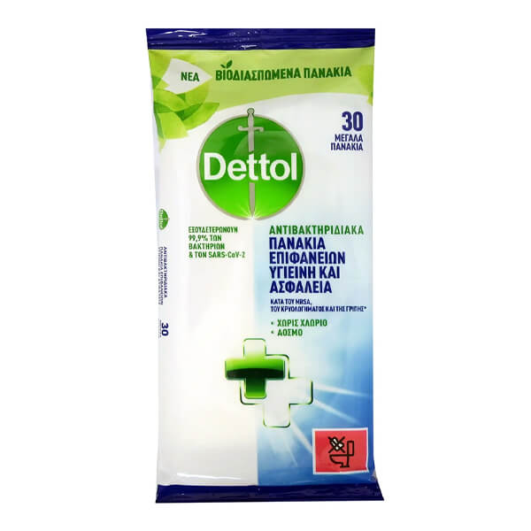 DETTOL ΜΑΝΤΗΛΑΚΙΑ 30τεμ.