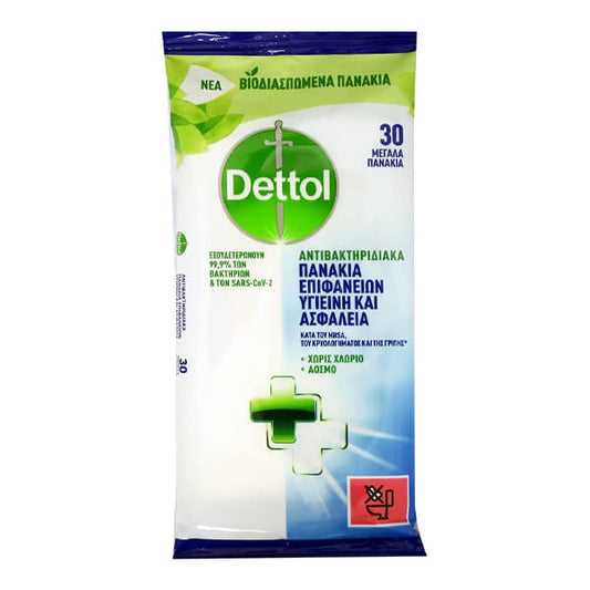 DETTOL ΜΑΝΤΗΛΑΚΙΑ 30τεμ.