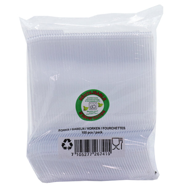 ΠΙΡΟΥΝΙΑ ΠΛΑΣΤΙΚΑ ΔΙΑΦΑΝH ΕΠΑΝ/ΜΕΝΑ (100τεμ.)