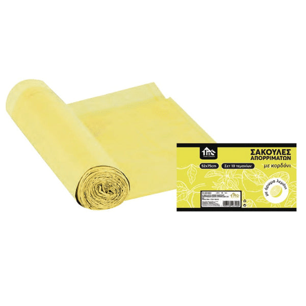 TNS ΣΑΚΟΥΛΑ ΑΠΟΡΡΙΜΑΤΩΝ ΡΟΛΟ (10τεμ.) - (ΑΡΩΜΑΤΙΚΗ ΛΕΜΟΝΙ) (52x75cm) (07-600-0095)