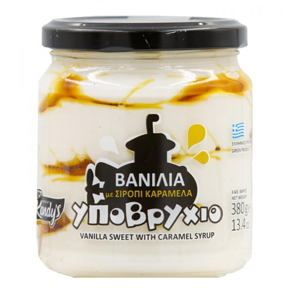 ΚΑΝΔΥΛΑΣ ΒΑΝΙΛΙΑ ΜΕ ΣΙΡΟΠΙ ΚΑΡΑΜΕΛΑ 380gr.