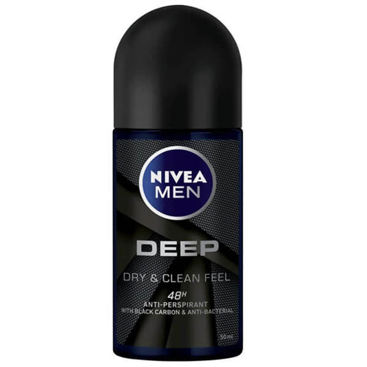 NIVEA ROLL-ON MEN 50ml - (DEEP) (BLACK CARBON) (DRY & CLEAN)