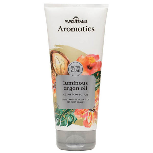 PAPOUTSANIS AROMATICS BODY LOTION 200ml - (LUMINOUS ARGAN OIL)