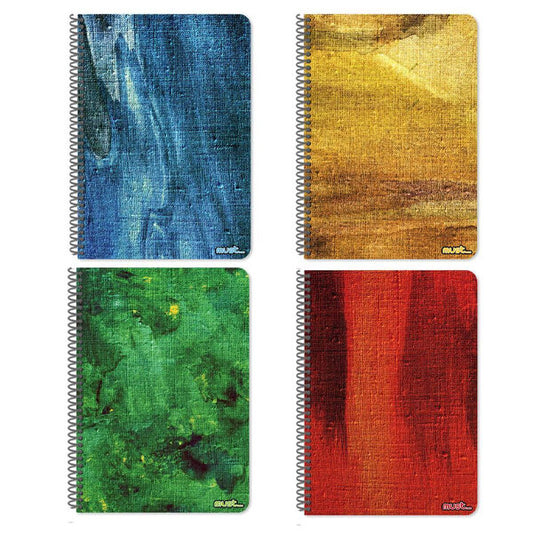 ΤΕΤΡΑΔΙΟ ΣΠΙΡΑΛ 17X25 MUST CANVAS 2 ΘΕΜΑΤΑ 60 ΦΥΛΛΑ 4 ΣXΕΔΙΑ