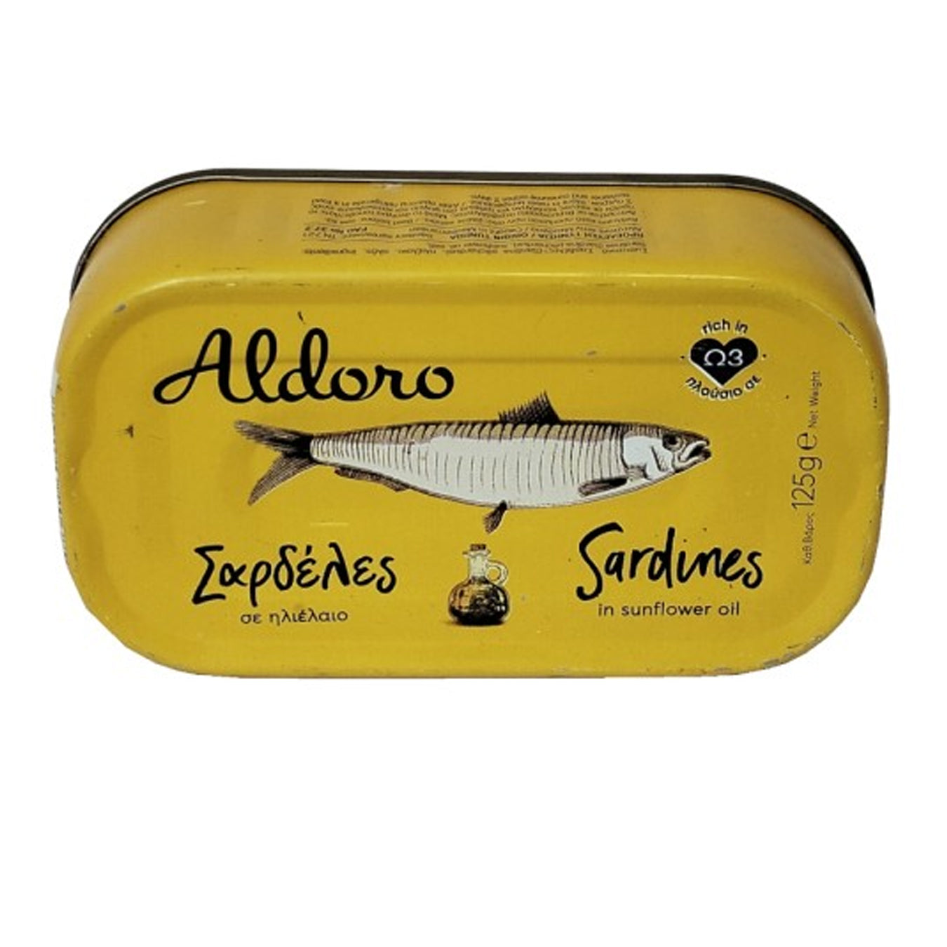 ALDORO ΣΑΡΔΕΛΕΣ 125gr. - (ΣΕ ΗΛΙΕΛΑΙΟ)