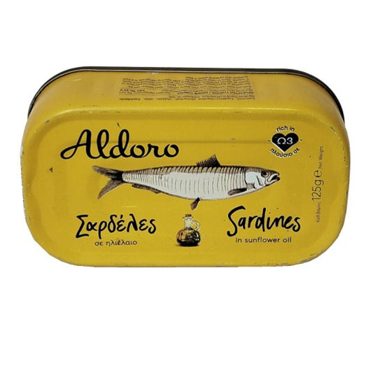 ALDORO ΣΑΡΔΕΛΕΣ 125gr. - (ΣΕ ΗΛΙΕΛΑΙΟ)