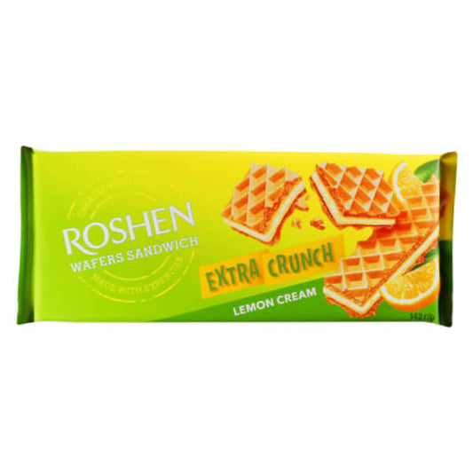 ROSHEN WAFERS SANDWICH ΤΡΑΓΑΝΗ ΓΚΟΦΡΕΤΑ 142gr. - (ΛΕΜΟΝΙ)
