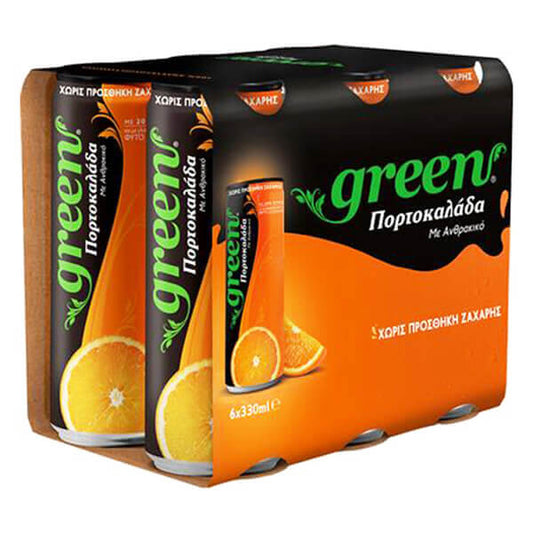 GREEN ΠΟΡΤΟΚΑΛΑΔΑ (6x330ml) (KOYTI)