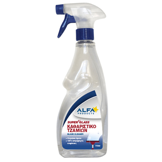 ALFA SUPER GLASS ΚΑΘΑΡΙΣΤΙΚΟ ΤΖΑΜΙΩΝ ΥΓΡΟ 750ml.