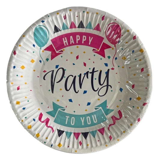 TNS ΧΑΡΤΙΝΑ ΠΙΑΤΑ PARTY - (18cm) (10τεμ.) (07-950-0092)