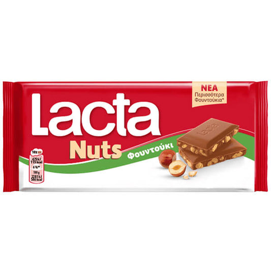 LACTA ΣΟΚΟΛΑΤΑ 85gr. - NUTS (ΦΟΥΝΤΟΥΚΙ)