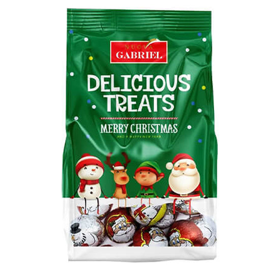 NUOVA GABRIEL ΧΡΙΣΤΟΥΓΕΝΝΙΑΤΙΚΑ ΣΟΚΟΛΑΤΑΚΙΑ 150gr. - (ΜΙΝΙ ΑΓΙΟΣ ΒΑΣΙΛΗΣ & ΧΙΟΝΑΝΘΡΩΠΟΣ)