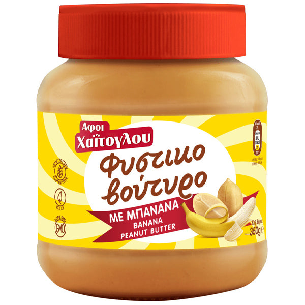 ΧΑΙΤΟΓΛΟΥ ΦΥΣΤΙΚΟΒΟΥΤΥΡΟ ΧΩΡΙΣ ΓΛΟΥΤΕΝΗ 350gr. - (ΜΠΑΝΑΝΑ)