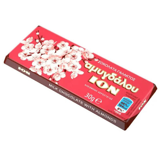 ΙΟΝ ΣΟΚΟΛΑΤΑ ΓΑΛΑΚΤΟΣ ΑΜΥΓΔΑΛΟΥ 30gr. - (2206)