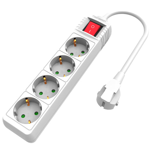 TNS ΠΟΛΥΜΠΡΙΖΟ 4Θ + 1,5m ΚΑΛΩΔΙΟ - (ΑΣΠΡΟ) (35-950-1045)