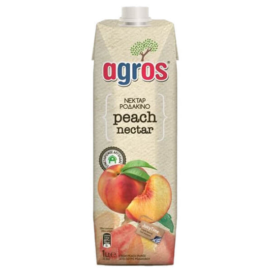 AGROS ΧΥΜΟΣ 1lit - (ΡΟΔΑΚΙΝΟ ΝΕΚΤΑΡ)