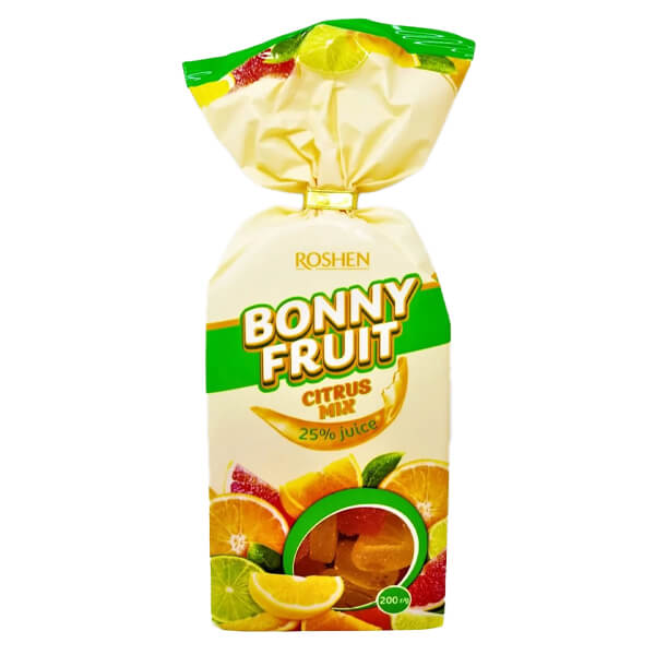 ROSHEN BONNY FRUIT JELLY ΚΑΡΑΜΕΛΕΣ 200gr. - (CITRUS MIX)