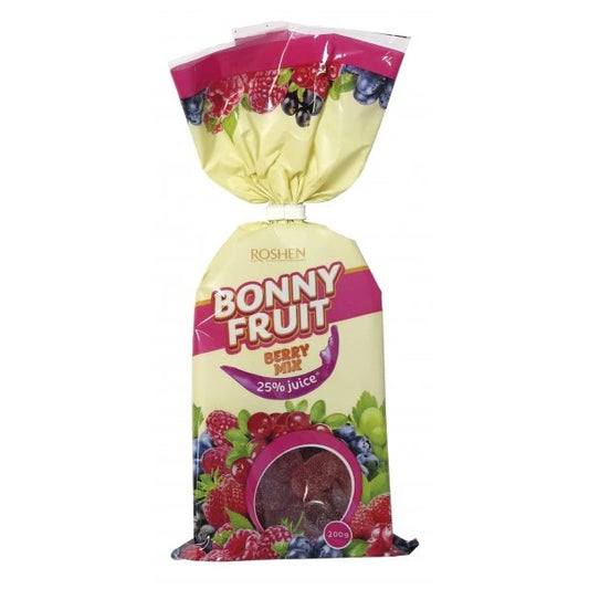ROSHEN BONNY FRUIT JELLY ΚΑΡΑΜΕΛΕΣ 200gr. - (BERRY MIX)