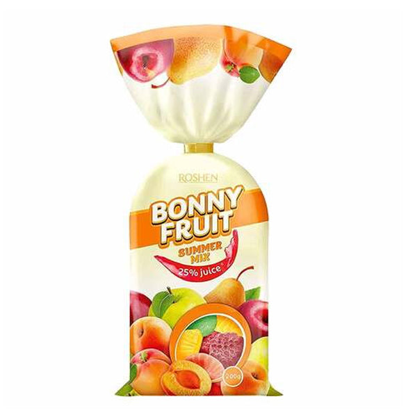 ROSHEN BONNY FRUIT JELLY ΚΑΡΑΜΕΛΕΣ 200gr. - (SUMMER MIX)