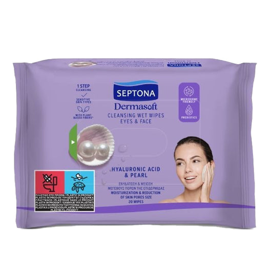 SEPTONA ΜΑΝΤΗΛΑΚΙΑ ΚΑΘΑΡΙΣΜΟΥ (2x20τεμ.) - (ΥΑΛΟΥΡΟΝΙΚΟ ΟΞΥ & ΜΑΡΓΑΡΙΤΑΡΙ)