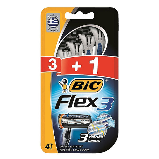 BIC ΞΥΡΑΦΑΚΙΑ FLEX 3 (4τεμ.) - (CLASSIC)
