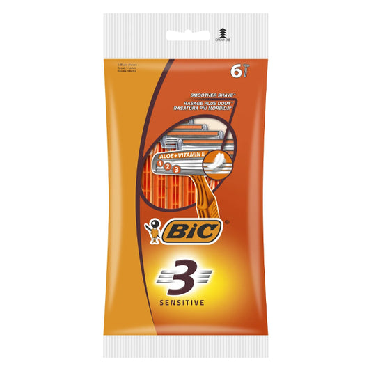 BIC ΞΥΡΑΦΑΚΙΑ 3 (6τεμ.) - (SENSITIVE)