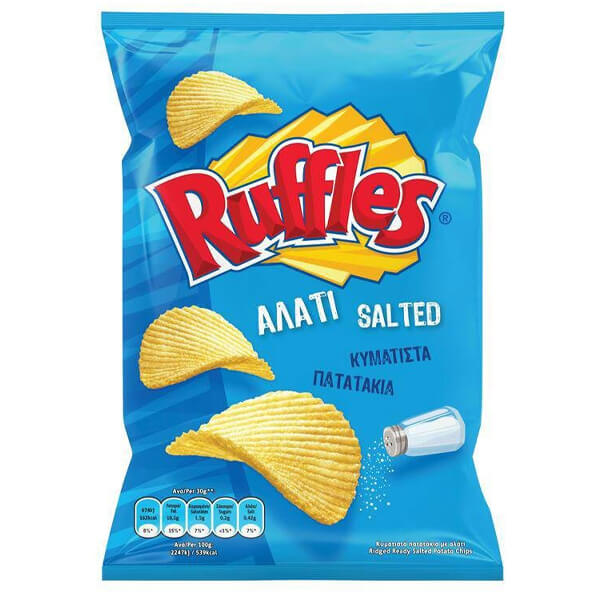 RUFFLES CHIPS 100gr. - (ΑΛΑΤΙ)