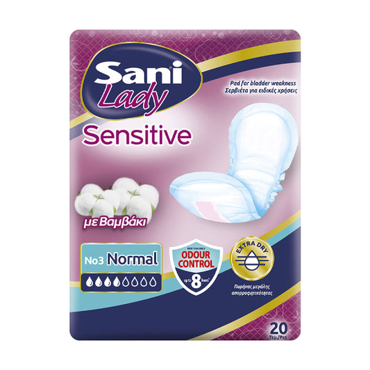 SANI LADY ΣΕΡΒΙΕΤΕΣ No3 (20τεμ.) - (NORMAL)