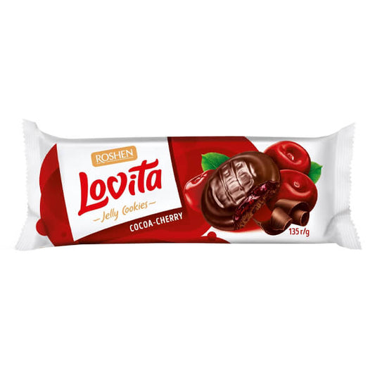 ROSHEN LOVITA JELLY COOKIES ΚΑΚΑΟ 135gr - (ΚΕΡΑΣΙ)