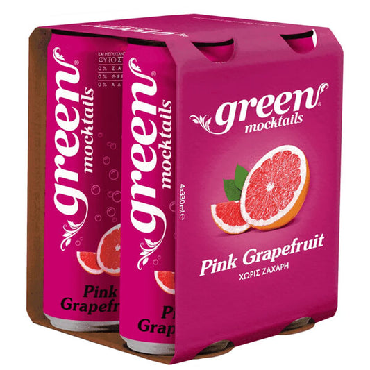 GREEN MOCTAILS (4x330ml) - (PINK GRAPEFRUIT)