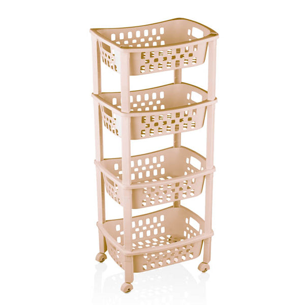 TNS ΠΛΑΣΤΙΚΗ ΣΥΡΤΑΡΙΕΡΑ 4 ΘΕΣΕΩΝ ΜΕ ΡΟΔΑΚΙΑ - (ΜΠΕΖ) (ORG-79/BG)